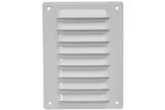 Rektangulärt spårgaller, metall 140x190, vit  - MR1419