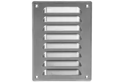 Fyrkantigt ventilationsgaller av metall 140x190 mm aluminium - MR1419Al