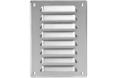 Fyrkantigt ventilationsgaller av metall 140x190 mm rvs- MR1419i