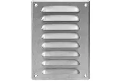 Fyrkantigt ventilationsgaller av metall 140x190 mm zink - MR1419Zn