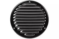 Runt ventilationsgaller av metall Ø 160 mm, svart - MR160M – RAL9005