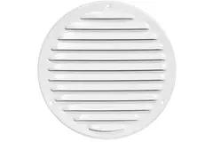 Ventilationsgaller av metall, rund Ø 160 mm,, vit  - MR160 - RAL9016