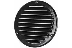Runt ventilationsgaller av metall Ø 160 mm, svart - MR160M – RAL9005