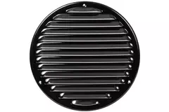 Runt ventilationsgaller av metall Ø 200 mm, svart - MR200M – RAL9005