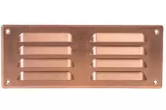 Fyrkantigt ventilationsgaller av metall 260x105 mm koppar - MR26105Cu