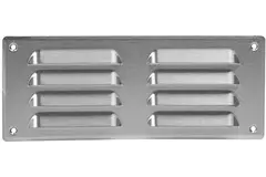Fyrkantigt ventilationsgaller av metall 260x105 mm rvs - MR26105i