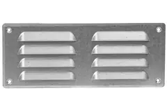 Fyrkantigt ventilationsgaller av metall 260x105 mm zink - MR26105Zn