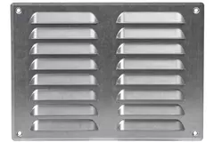 Fyrkantigt ventilationsgaller av metall 260x190 mm zink - MR2619Zn