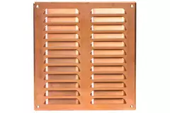 Fyrkantigt ventilationsgaller av metall 260x280 mm koppar - MR2628Cu