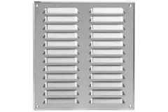 Fyrkantigt ventilationsgaller av metall 260x280 mm rvs - MR2628i