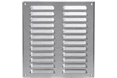 Fyrkantigt ventilationsgaller av metall 260x280 mm zink - MR2628Zn