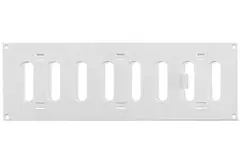 Metall justerbart rektangulärt spårgaller 300x100, vit  - MR3010R - RAL9016