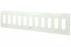 Metall justerbart rektangulärt spårgaller 400x100, vit  - MR4010R - RAL9016