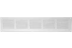 Rektangulärt spårgaller, metall 500x100, vit  - MR5010
