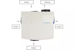Orcon MVS-15RH 550 m³/h + fuktsensor - säkerhetskontakt