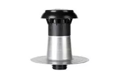 Plattak ventilation, dubbelväggig med plastlock Ø 90-100 mm