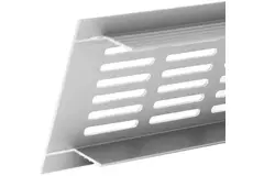 Sockelgaller i aluminium - silver L=500 mm x H=40 mm - RA450S