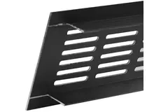 Sockelgaller i aluminium - svart L=500 mm x H=40 mm - RA450B