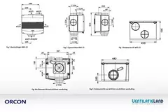 Orcon MVS-15RH CO2B 550 m³/h + fuktsensor + CO2-kontrollsensor - säkerhetskontakt
