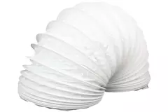 Flexibel PVC-ventilationsslang vit Ø 100 mm (6 m)