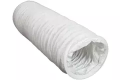 Flexibel PVC-ventilationsslang vit Ø 100 mm (6 m)