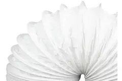 Flexibel PVC-ventilationsslang vit Ø 100 mm (6 m)