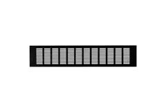 Sockelgaller i aluminium - svart L=500 mm x H=100 mm - RA1050B