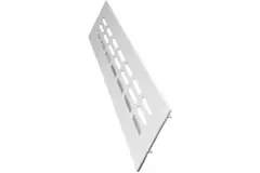 Sockelgaller i aluminium - vitt L=300 mm x H=40 mm - RA430