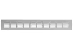 Sockelgaller i aluminium - silver L=400 mm x H=60 mm - RA640S