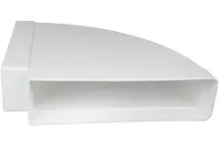 Rektangulär, horisontell 90° böj av plast 220X55 mm - KLH25-90