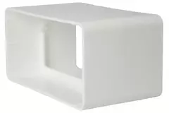 Rektangulärt kopplingsstycke av plast 110x55 - KS