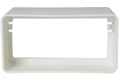 Rektangulärt kopplingsstycke av plast 110x55 - KS