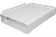 Rektangulärt T-stycke av plast 220x90 mm - KT29