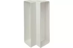 Rektangulär böj av plast vertikal 90° Ø 125 mm - 220x55 mm KLV25-90