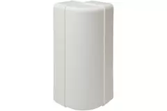 Rektangulär böj av plast vertikal 90° Ø 125 mm - 220x55 mm KLV25-90