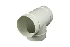 Runt T-stycke i plast diameter: 100 mm - AT100