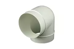 Rund 90° böj av plast, diameter: 100 mm AL100-90