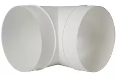 Rund 90° böj av plast, diameter: 125 mm AL125-90