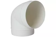 Rund 90° böj av plast, diameter: 125 mm AL125-90