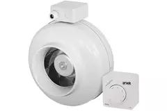Ruck rörfläkt 260m³/h - Ø 100 mm + elektronisk variabel styrning 1,0 A