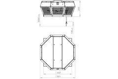 Takfläkt horisontell av metall - DHA 315 E4P 42