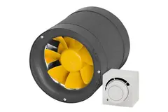 Ruck ETAMASTER rörfläkt med EC-motor 220 m³/h -Ø 125 mm + 3-standenschakelaar