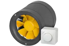 Ruck Etamaster rörfläkt med EC-motor - 220 m³/h -Ø 125 mm + PWM-regulator