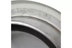 RVS dräneringsventil till fläkt av metall Ø 100 mm med monteringshylsa - DVS100Y/1