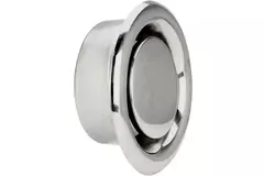 RVS dräneringsventil till fläkt av metall Ø 100 mm med monteringshylsa - DVS100Y/1