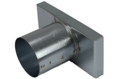 Lock 220x80 mm med anslutning diameter 80 mm för inloppskanal