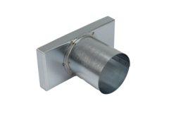 Lock 220x80 mm med anslutning diameter 80 mm för inloppskanal