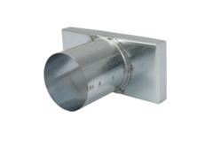 Lock 220x80 mm med anslutning diameter 80 mm för inloppskanal
