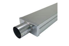 Lock 220x80 mm med anslutning diameter 80 mm för inloppskanal