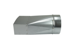 Adapter 220x80 mm till diameter 125 mm för kanal